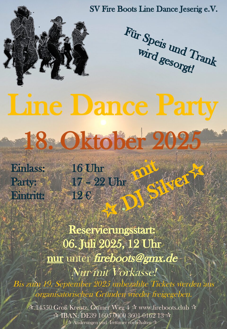 Line Dance Party bei den Fire Boots (Jeserig)