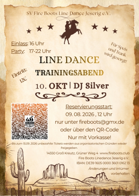 Line Dance Party bei den Fire Boots (Jeserig)